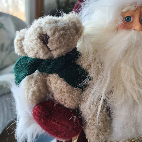 Vintage Old World Father Christmas Kris Kringle Santa Claus Figurine Decoration - Picture 3 of 10